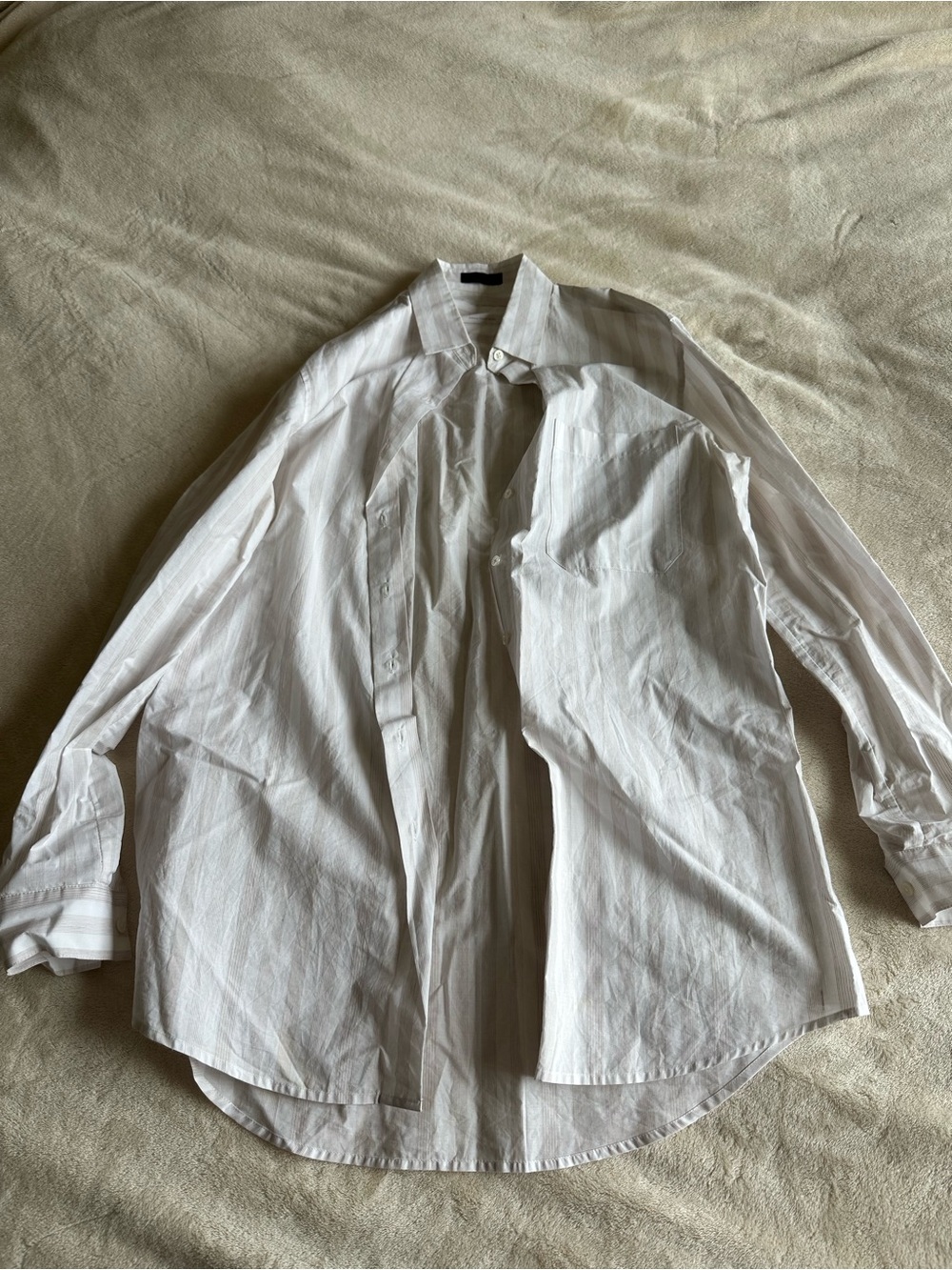 ATM Anthony Thomas Melillo White Lightweight Shirt Jacket